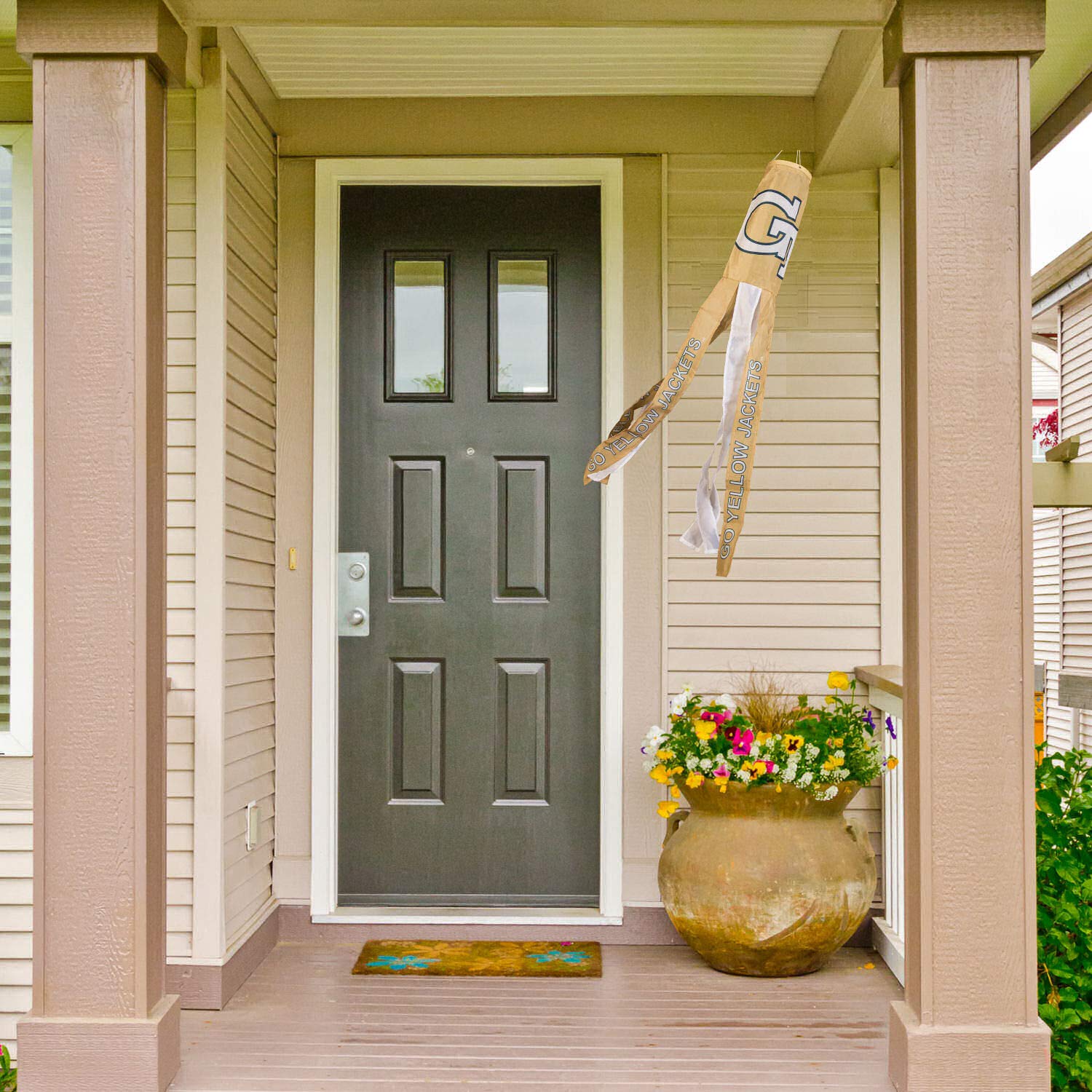 College Flags & Banners Co. Georgia Tech Yellow Jackets Windsock - 757 Sports Collectibles