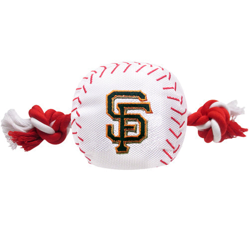 San Francisco Giants Baseball Toy - Nylon w/rope Pets First