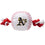 Oakland Athletics Baseball Toy - Nylon w/rope Pets First