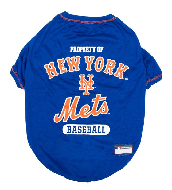 New York Mets Dog Tee Shirt Pets First