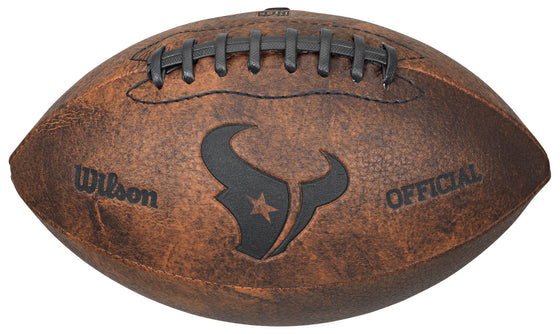 Houston Texans Football - Vintage Throwback - 9 Inches (CDG) - 757 Sports Collectibles