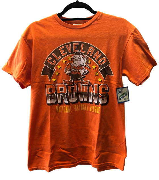 Cleveland Browns Vintage Washed-Out Logo 47' T-Shirt -  Mens - All Sizes - 757 Sports Collectibles