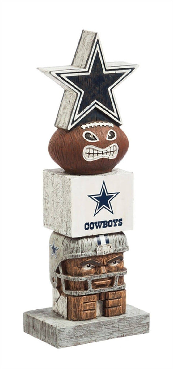 NFL Dallas Cowboys Tiki Totem Pole Mascot Figurine Statues - 757 Sports Collectibles
