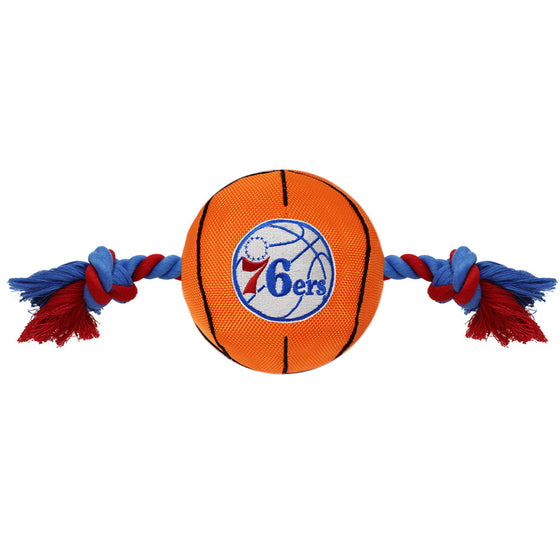 Philadelphia 76ers Nylon Basketball Rope Toy Pets First