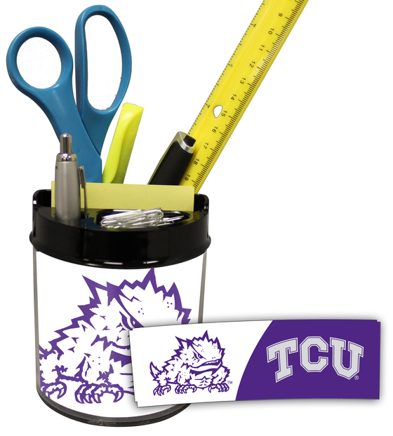 TCU Horned Frogs Small Desk Caddy