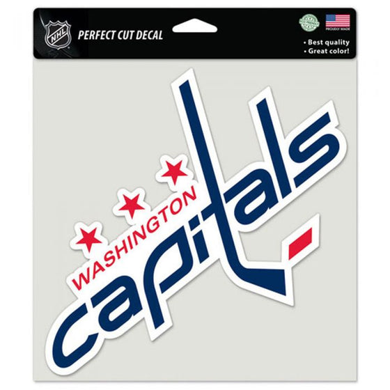 Washington Capitals Perfect Cut Color Decal 8" x 8"