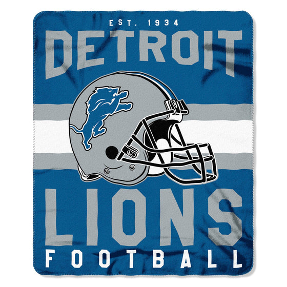 Detroit Lions Blanket 50x60 Fleece Singular Design (CDG) - 757 Sports Collectibles
