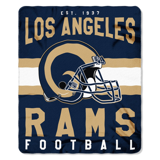 Los Angeles Rams Blanket 50x60 Fleece Singular Design (CDG)