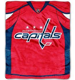 Washington Capitals Blanket 50x60 Raschel Jersey Design (CDG) - 757 Sports Collectibles