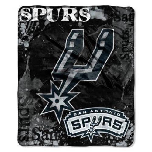 San Antonio Spurs Blanket 50x60 Raschel Drop Down Design (CDG) - 757 Sports Collectibles
