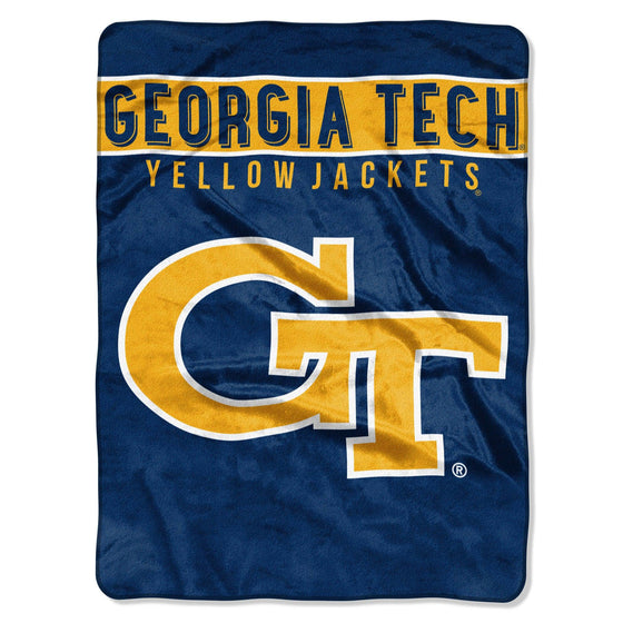 Georgia Tech Yellow Jackets Blanket 60x80 Raschel Basic Design Special Order (CDG) - 757 Sports Collectibles