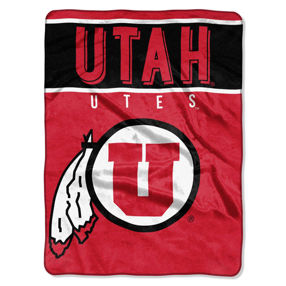 Utah Utes Blanket 60x80 Raschel Basic Design Special Order (CDG) - 757 Sports Collectibles