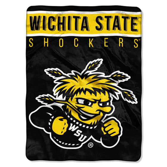 Wichita State Shockers Blanket 60x80 Raschel Basic Design Special Order (CDG) - 757 Sports Collectibles