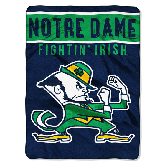 Notre Dame Fighting Irish Blanket 60x80 Raschel Basic Design (CDG) - 757 Sports Collectibles