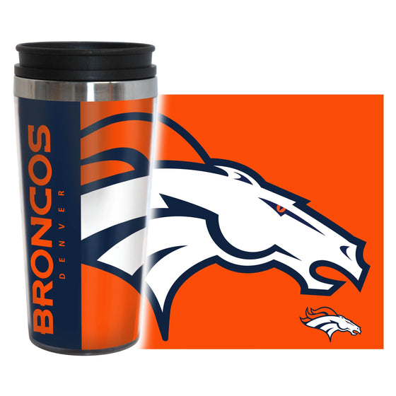 Denver Broncos Travel Mug - 14 oz Full Wrap - Hype Style (CDG) - 757 Sports Collectibles