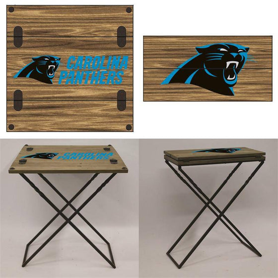 Preorder - Carolina Panthers Folding Armchair Portable Table 20"x20"x24" - 757 Sports Collectibles