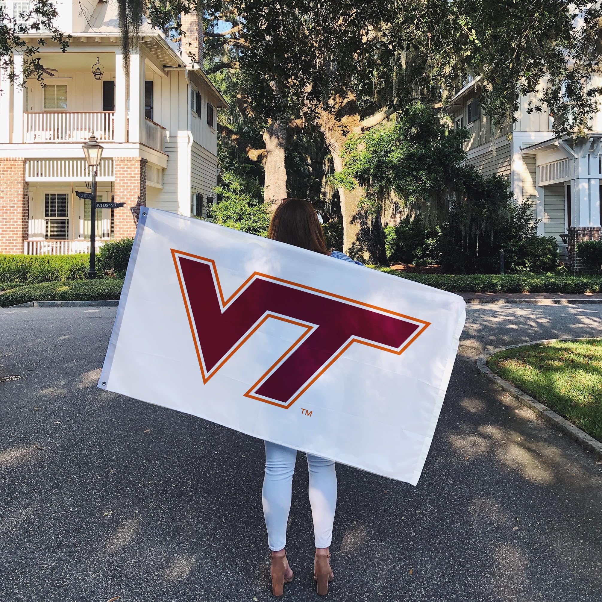 Desert Cactus Virginia Tech Flag Hokies VT Flags Banners 100% Polyester Indoor Outdoor 3x5 (Style W) - 757 Sports Collectibles