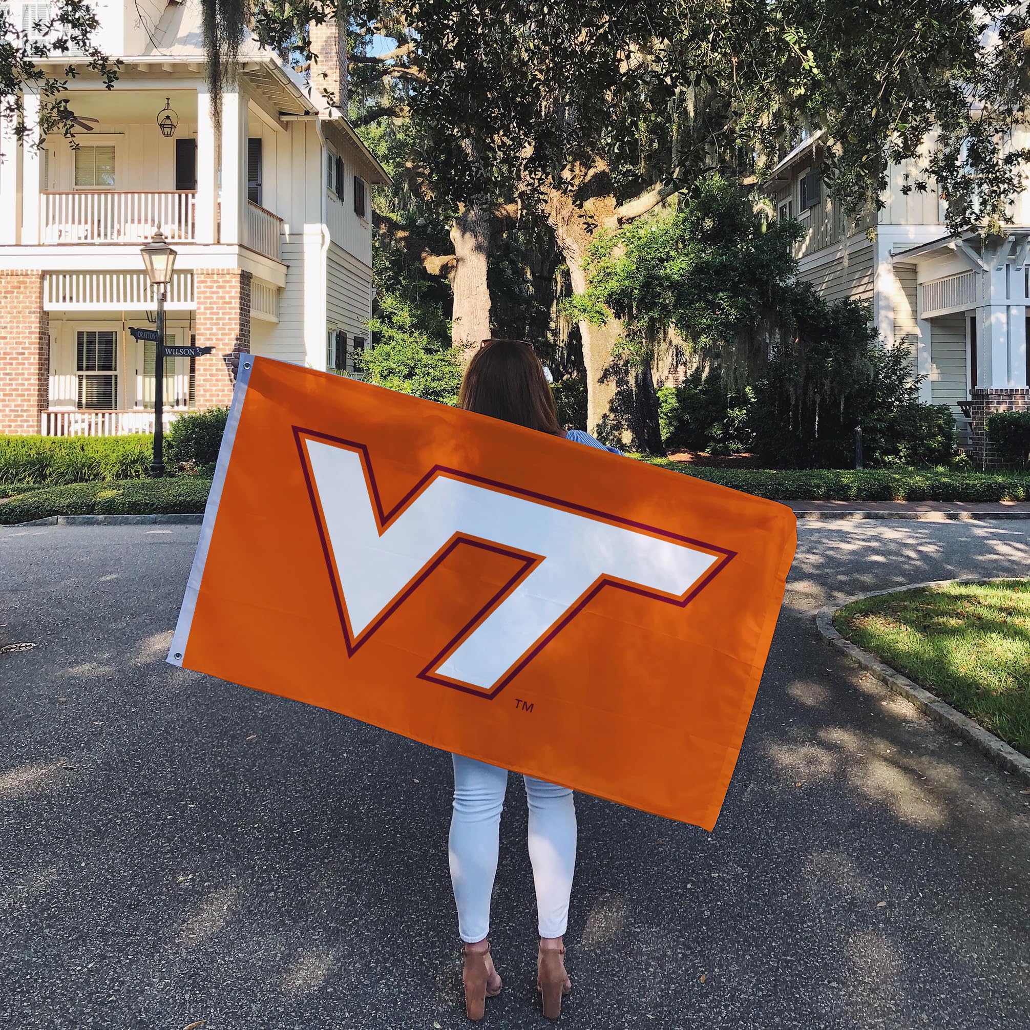 Desert Cactus Virginia Tech Flag Hokies VT Flags Banners 100% Polyester Indoor Outdoor 3x5 (Style Y) - 757 Sports Collectibles