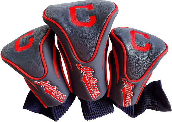 Cleveland Indians 3 Pack Contour Head Covers - 757 Sports Collectibles