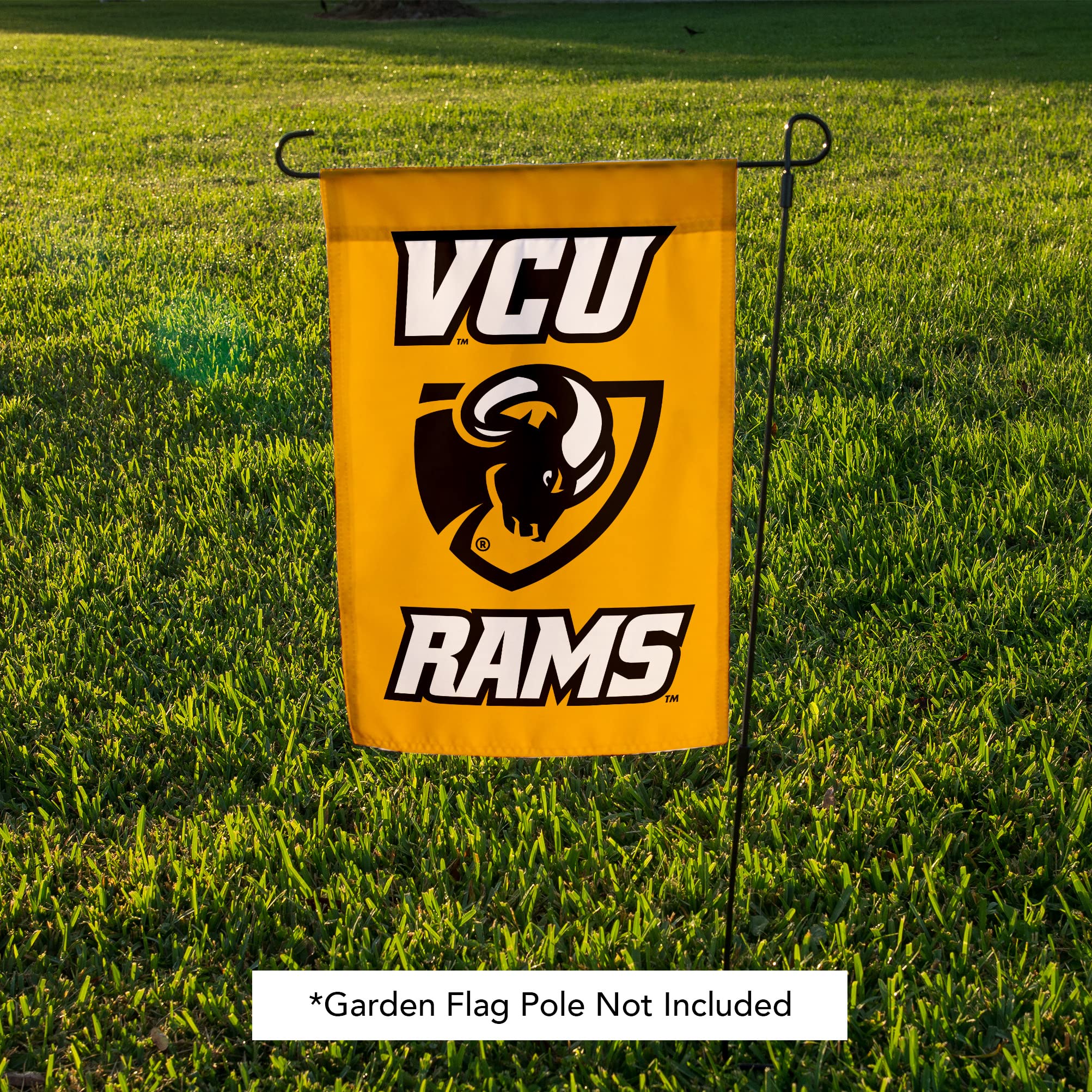 Virginia Commonwealth University Garden Flag VCU Rams Banner 100% Polyester (Design A) - 757 Sports Collectibles