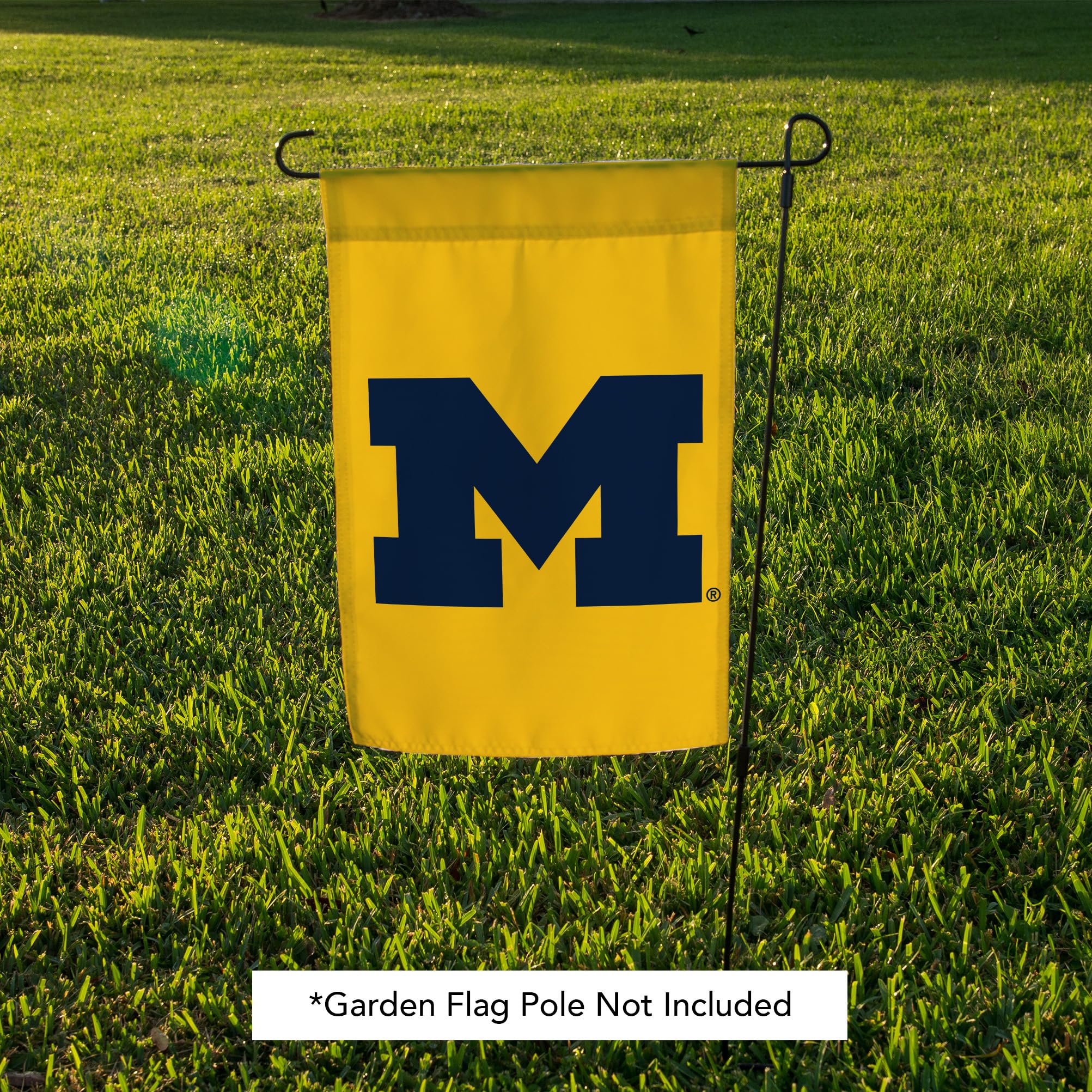 University of Michigan Garden Flag Wolverines UM U of M Banner 100% Polyester (Design F) - 757 Sports Collectibles