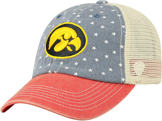 Top of the World Men's Adjustable Freedom Icon Hat (Iowa Hawkeyes)