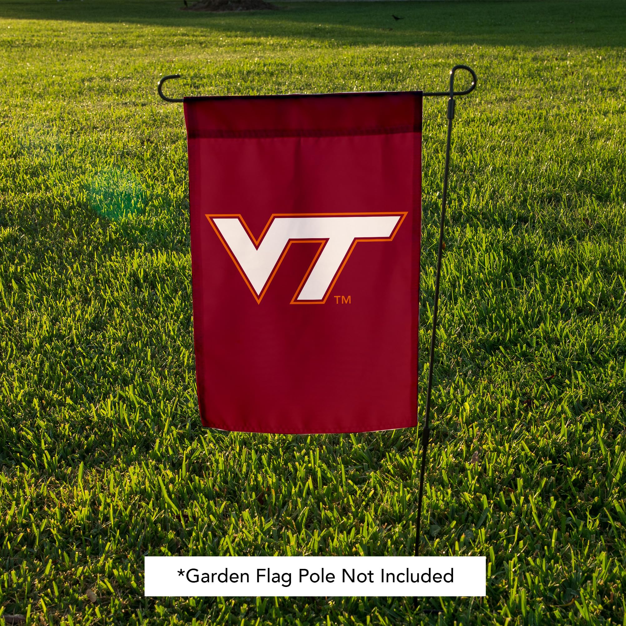 Virginia Tech Garden Flag Hokies VT Banner 100% Polyester (Design C) - 757 Sports Collectibles