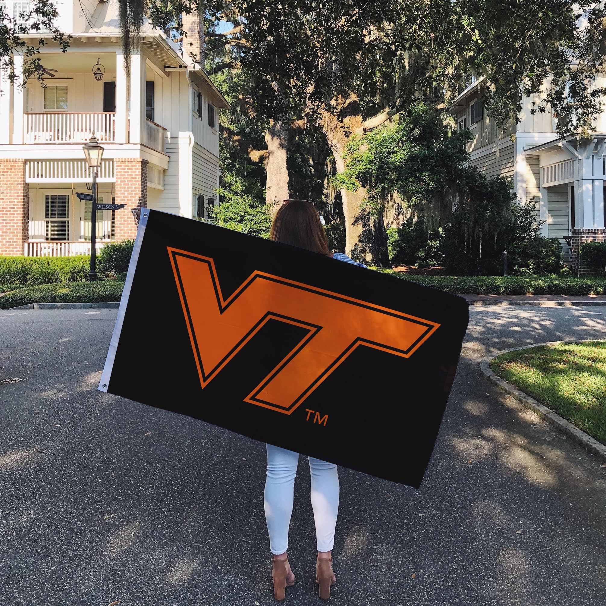 Desert Cactus Virginia Tech Flag Hokies VT Flags Banners 100% Polyester Indoor Outdoor 3x5 (Style 1a) - 757 Sports Collectibles