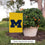 University of Michigan Garden Flag Wolverines UM U of M Banner 100% Polyester (Design F) - 757 Sports Collectibles