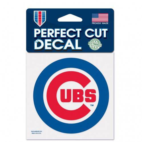 Chicago Cubs Perfect Cut 4x4 Diecut Decal - 757 Sports Collectibles