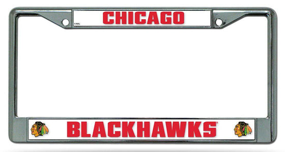 Chicago Blackhawks Chrome License Plate Frame (CDG) - 757 Sports Collectibles