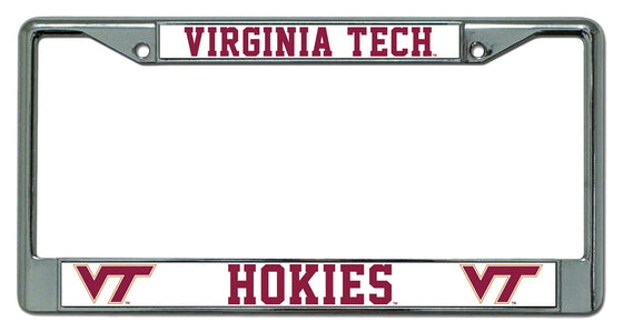 Virginia Tech Hokies Chrome License Plate Frame (CDG) - 757 Sports Collectibles