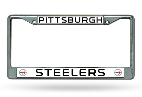 Pittsburgh Steelers Chrome License Plate Frame - New UPC (CDG) - 757 Sports Collectibles