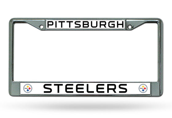 Pittsburgh Steelers License Plate Frame Chrome