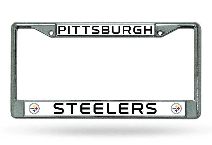 Pittsburgh Steelers Chrome License Plate Frame - New UPC (CDG)
