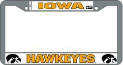 Iowa Hawkeyes Chrome License Plate Frame (CDG) - 757 Sports Collectibles