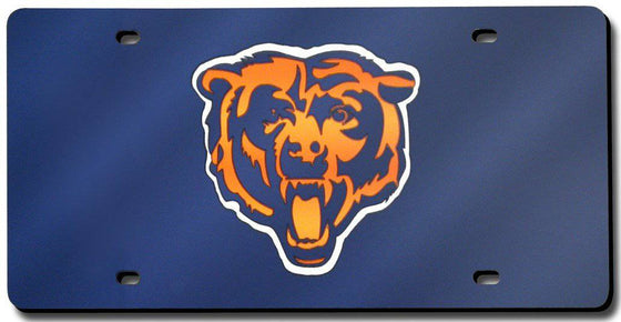 Chicago Bears Laser Cut Navy License Plate (CDG) - 757 Sports Collectibles