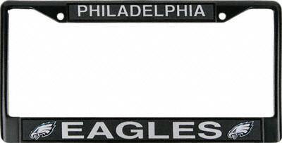 Philadelphia Eagles Black Chrome License Plate Frame (CDG) - 757 Sports Collectibles