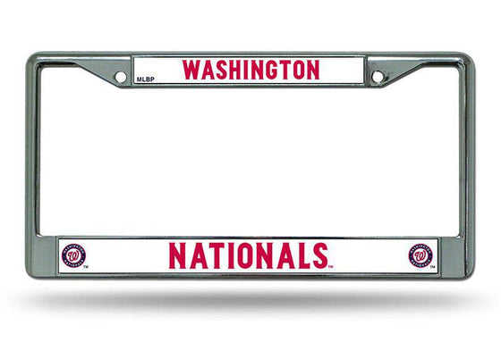 Washington Nationals License Plate Frame Chrome (CDG) - 757 Sports Collectibles