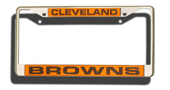 Cleveland Browns Laser Cut Chrome License Plate Frame (CDG) - 757 Sports Collectibles