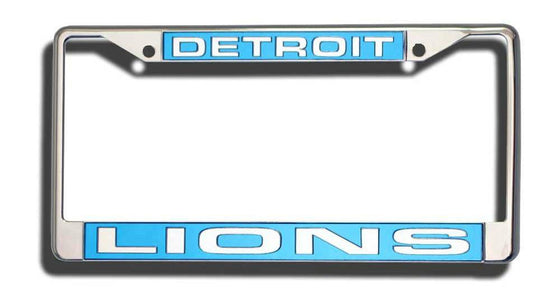Detroit Lions Laser Cut Chrome License Plate Frame (CDG) - 757 Sports Collectibles