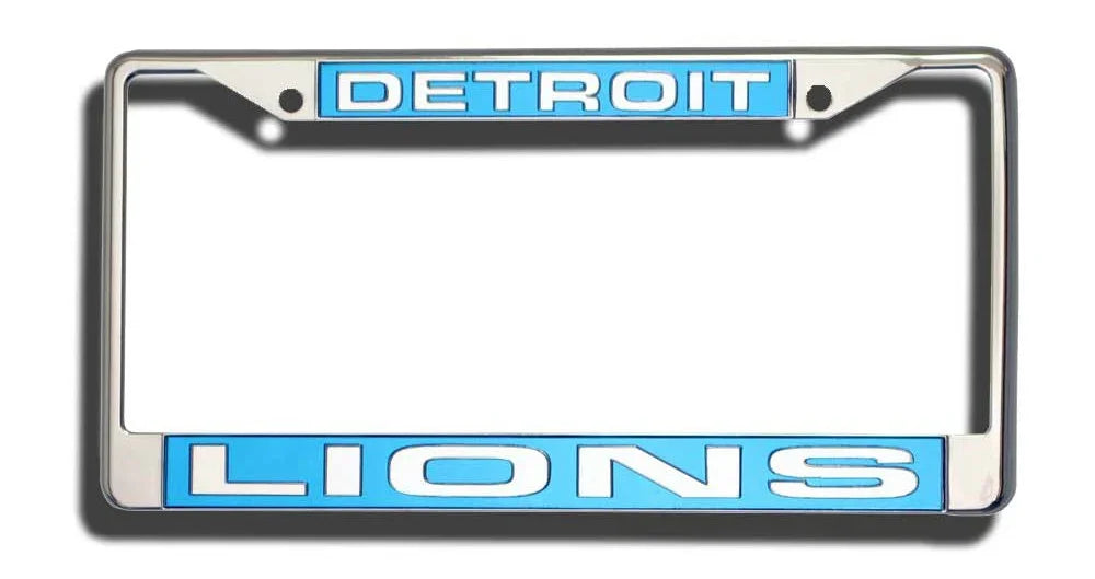 Detroit Lions Laser Cut Chrome License Plate Frame (CDG)