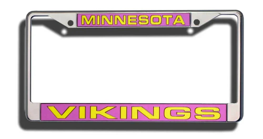 Minnesota Vikings Laser Cut Chrome License Plate Frame (CDG)