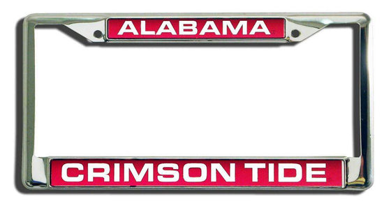 Alabama Crimson Tide Laser Cut Chrome License Plate Frame (CDG) - 757 Sports Collectibles