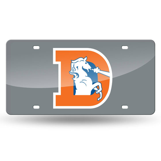 Denver Broncos Sliver Laser Tag - Throwback Logo (CDG) - 757 Sports Collectibles