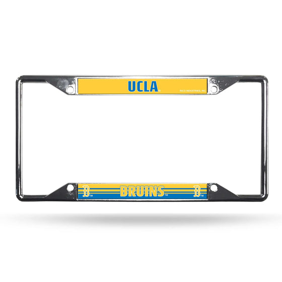 UCLA Bruins License Plate Frame Chrome EZ View (CDG) - 757 Sports Collectibles