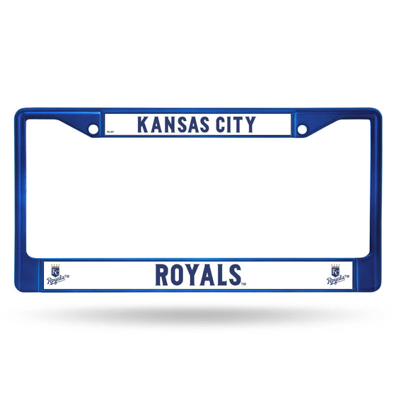 Kansas City Royals Metal License Plate Frame - Blue (CDG) - 757 Sports Collectibles
