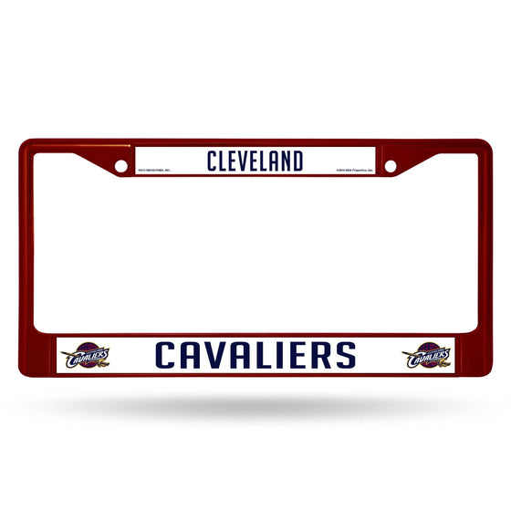 Cleveland Cavaliers Metal License Plate Frame - Maroon (CDG) - 757 Sports Collectibles