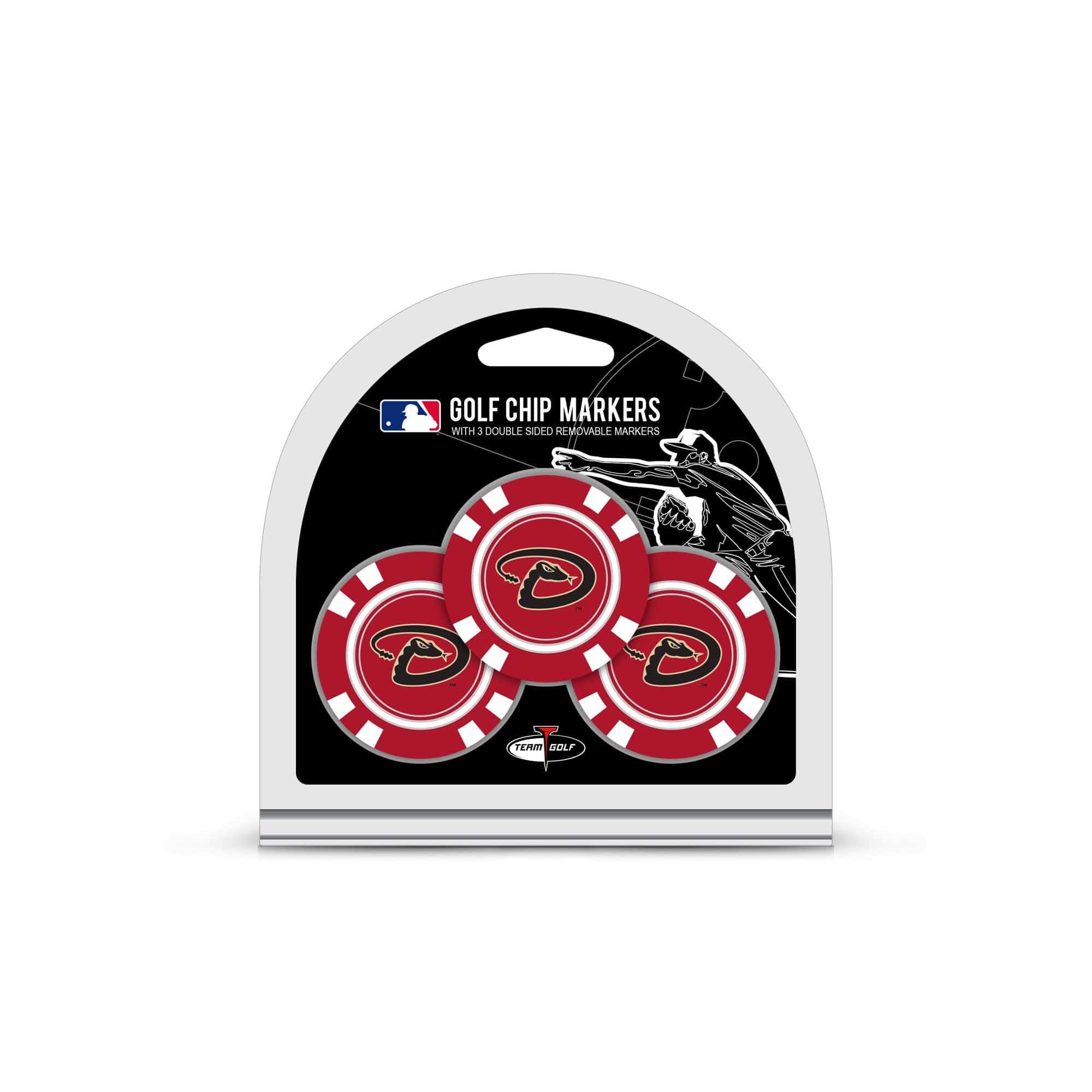 Arizona Diamondbacks 3 Pack Golf Chip Ball Markers - 757 Sports Collectibles