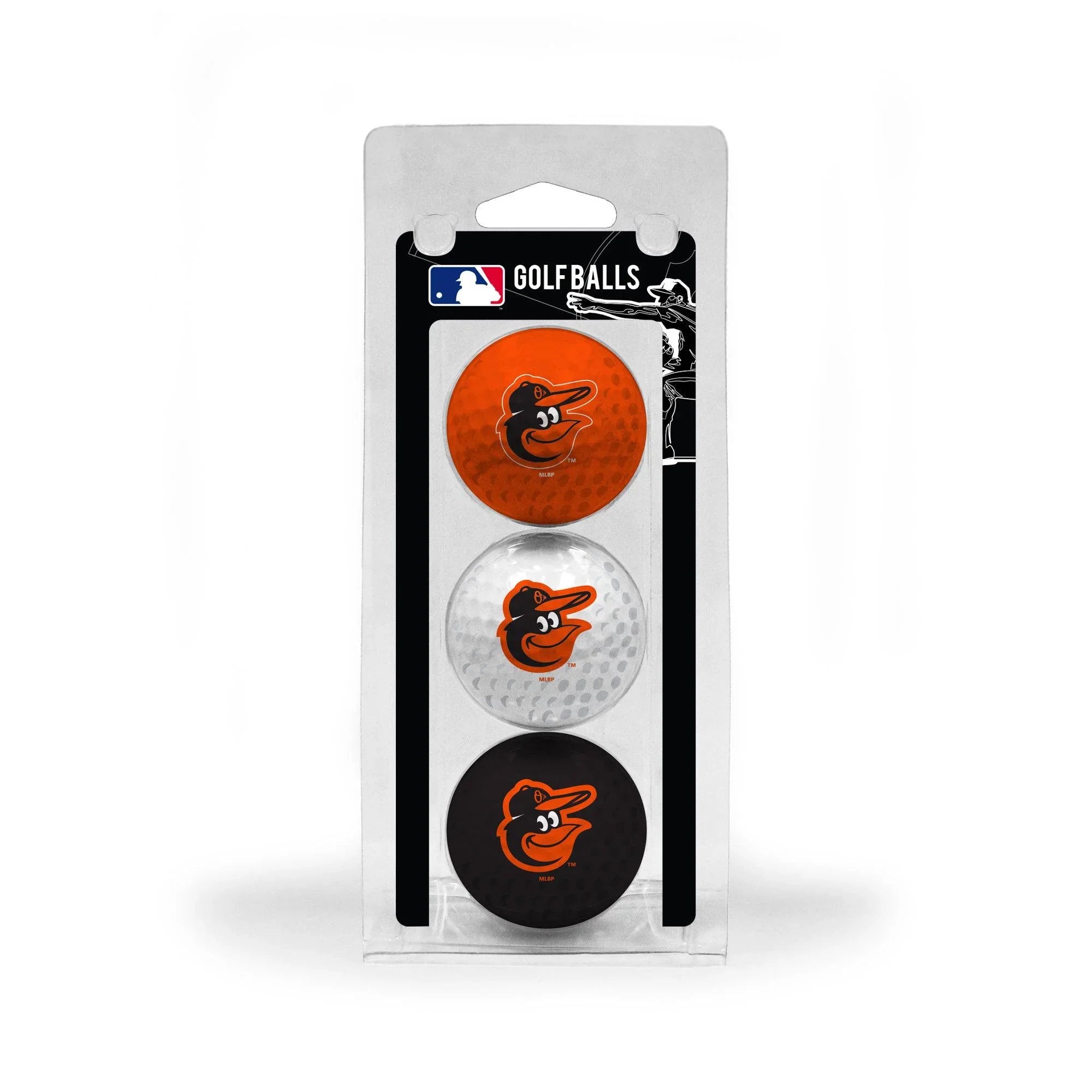 Baltimore Orioles 3 Golf Ball Pack - 757 Sports Collectibles